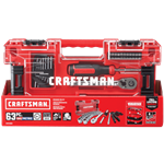 Juego de 63 piezas Craftsman de tubos 3-8 pulgadas y puntas destornillador