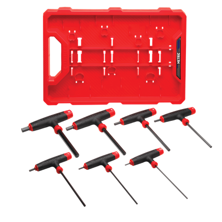 Juego de 7 llaves Craftsman allen tipo T - Sistema MM