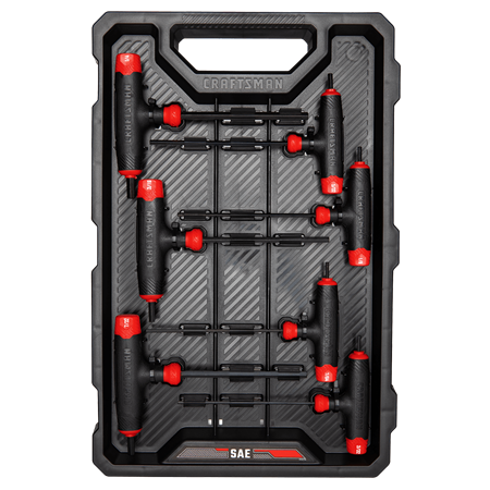 Juego de 7 llaves Craftsman allen tipo T - Sistema SAE