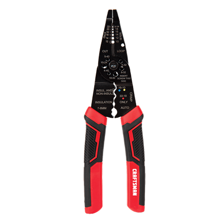 Pinza profesional Craftsman bi material pelacables 8 pulgadas
