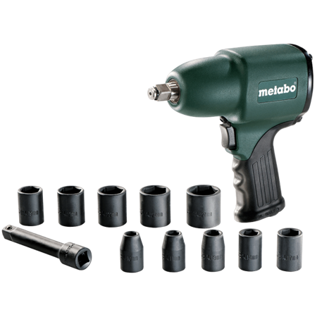 Amoladora recta neumática Metabo DG 25 Set